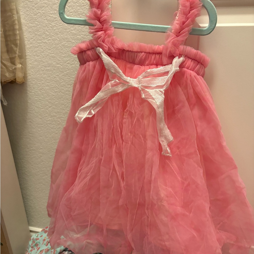 Pink Ruffled Dress Wild + Rae - Picture 2 of 4